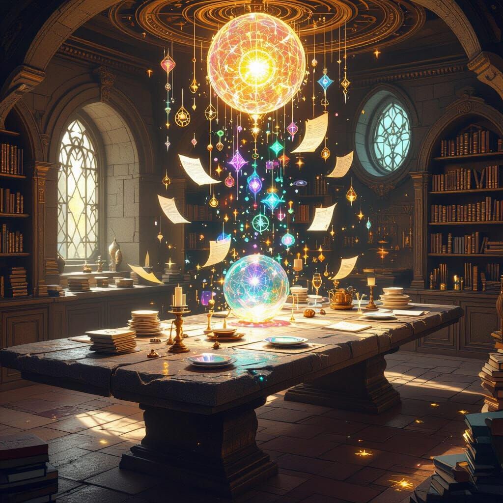 Mystical Dining Hall of Shimmering Ideas