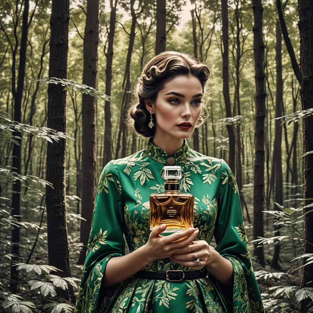 Perfume Ad in Pop Art Style