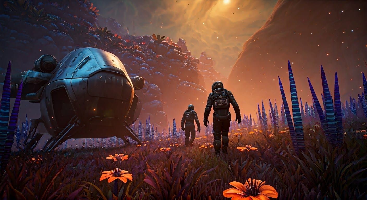 Alien Planetfall: Space Explorers Discover New World
