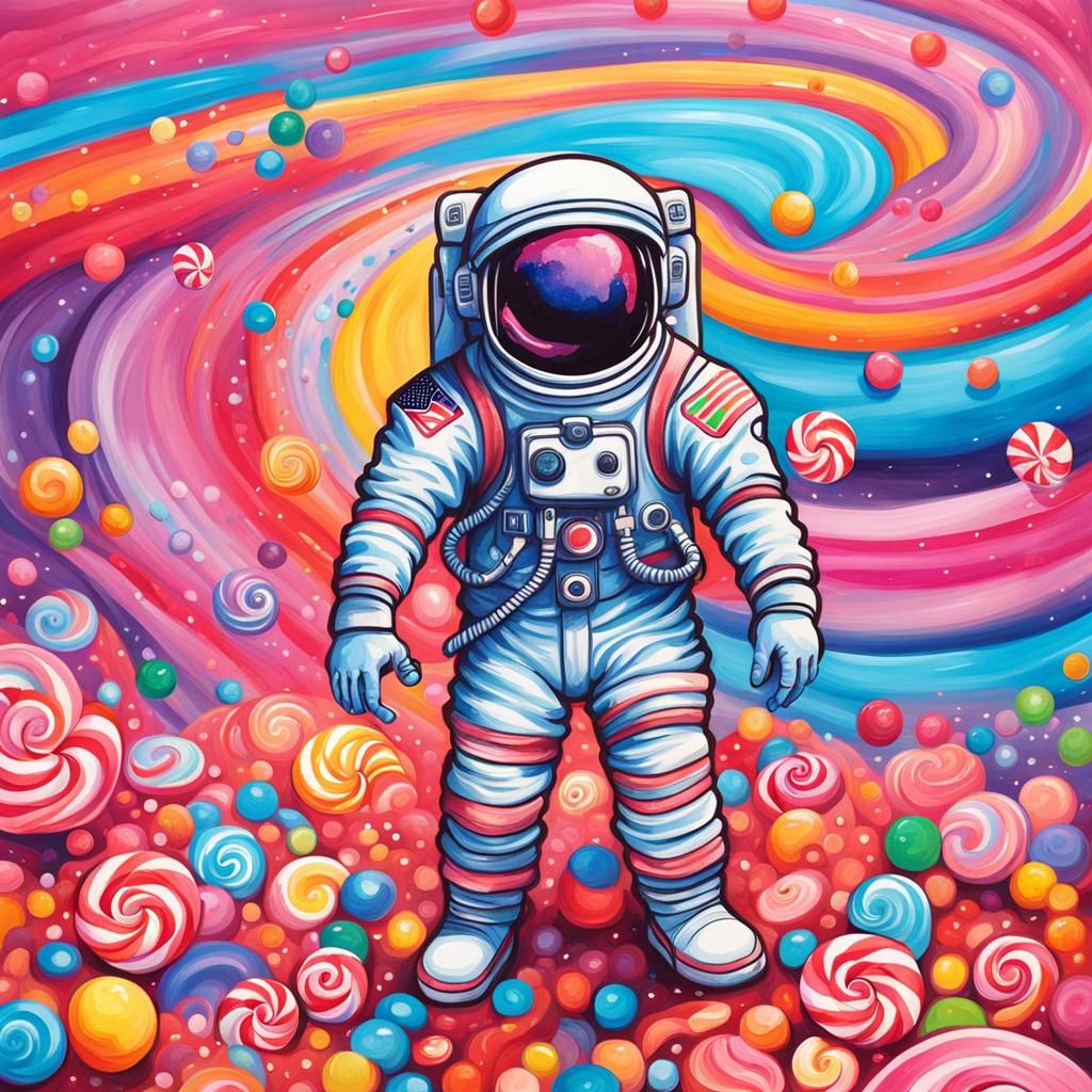 Candy Astronaut in Candyland Wonderland