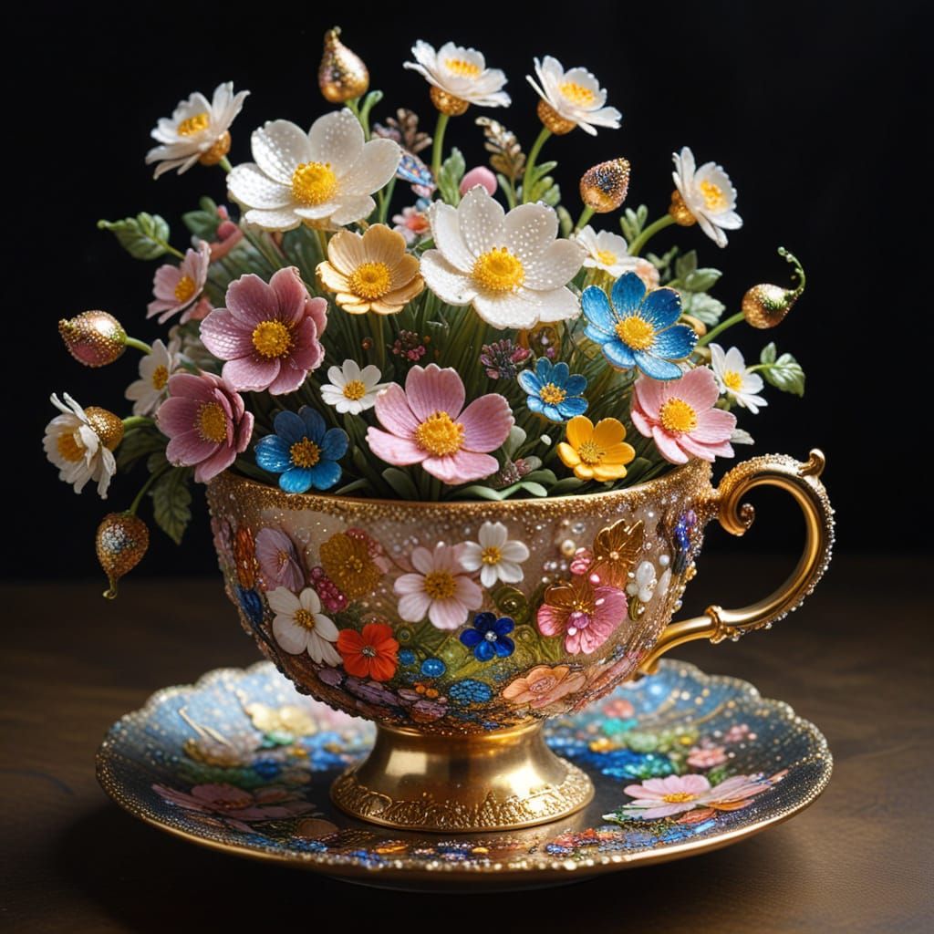 Dramatic Spring Wonderland in a Teacup