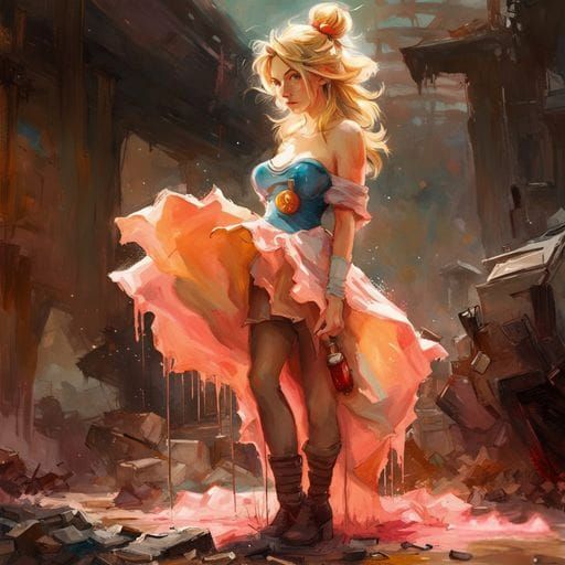 Princess Peach Off To Battle, Taking A Break! 5