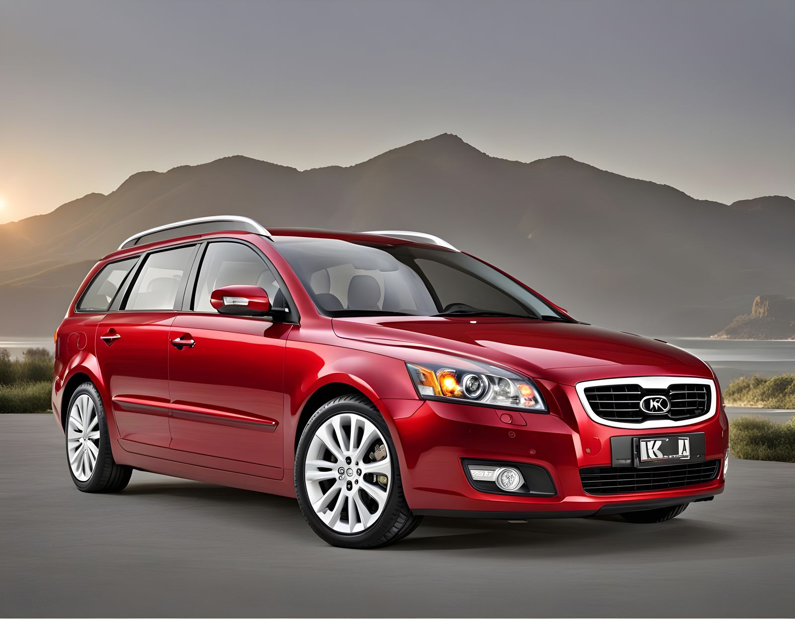 Luxury 2011 Red Volvo V50 Compact Wagon