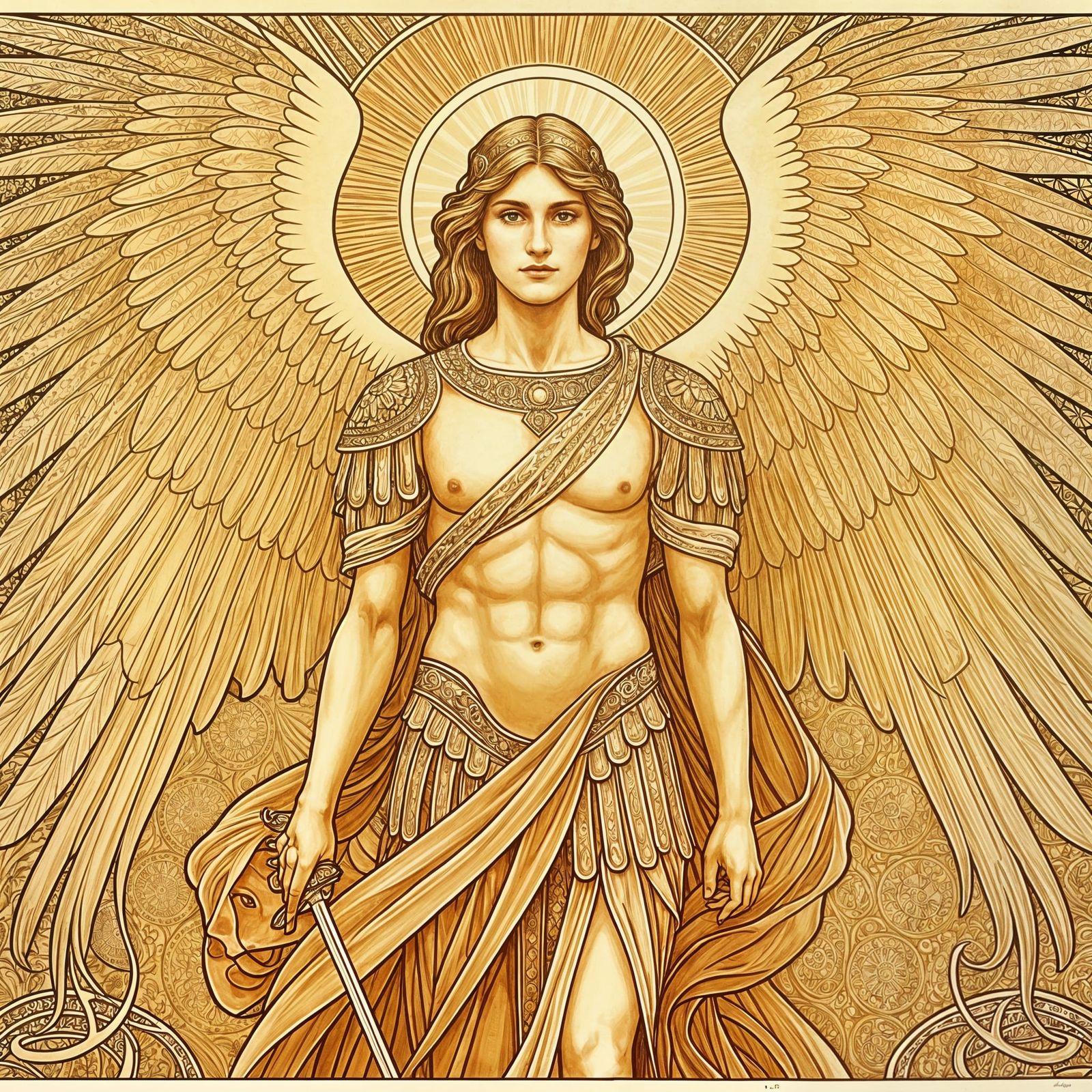 Liberty-Style Angelic Figure