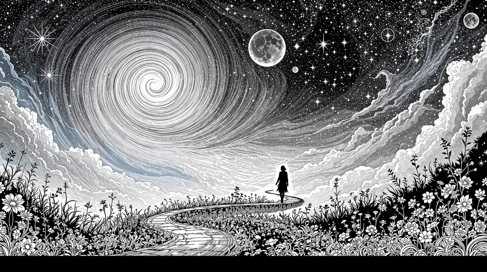 Surreal Shaman's Journey Through Day and Night