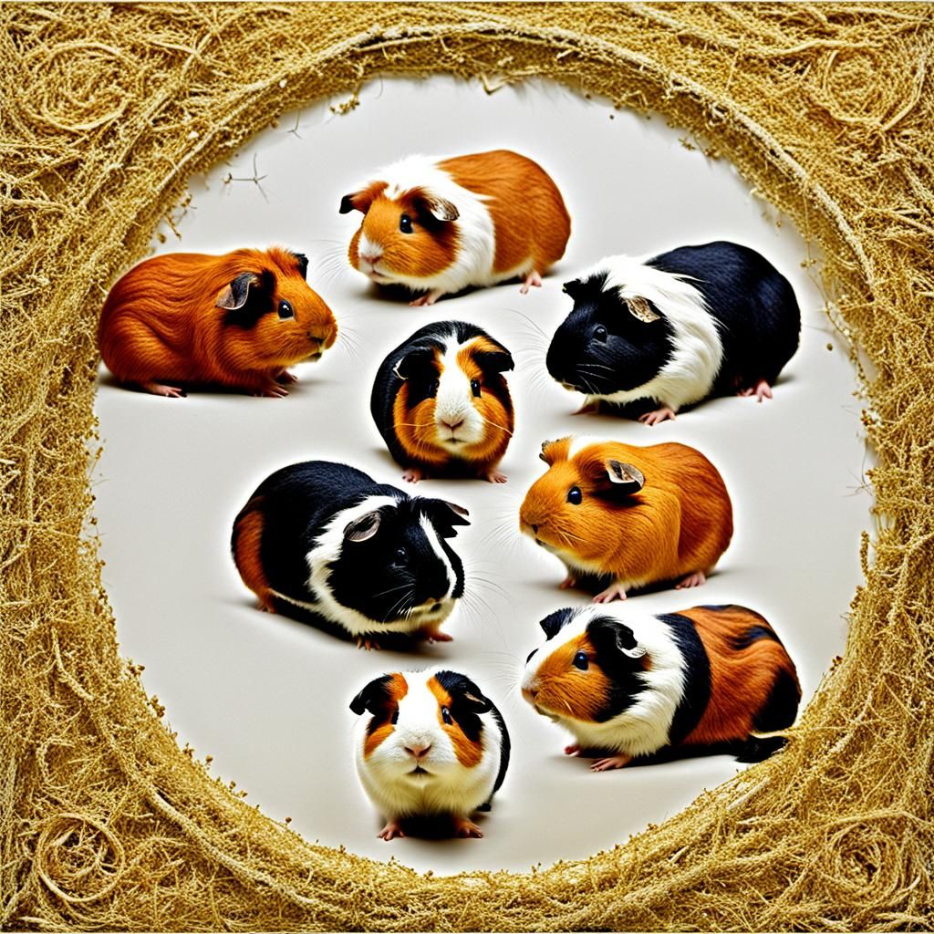 Guinea Pigs Aligned by Golden Ratio