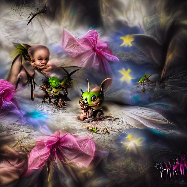 Ethereal Changeling in Cosmic Nebula