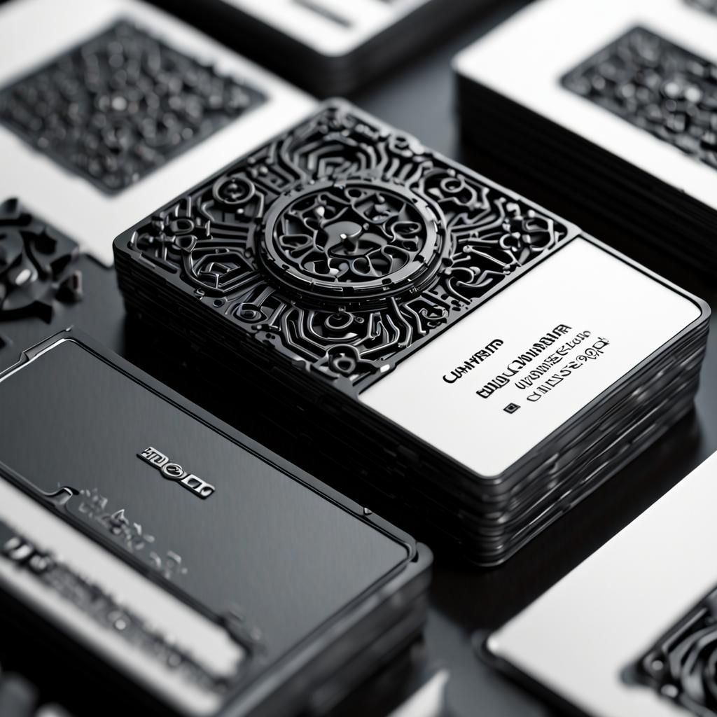 Hyperrealistic 3D Business Card Design in HDR