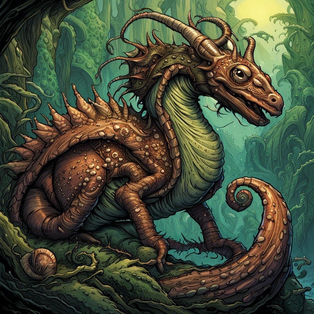 Snail dragon 💚🐌🐉