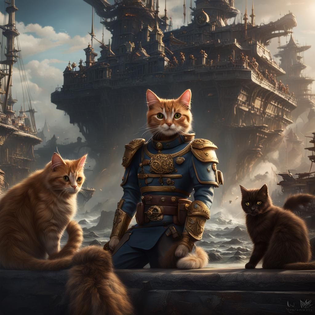 Marine Cat General Oversees Cat War