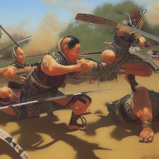 Genshin Impact Inspired Oil Painting