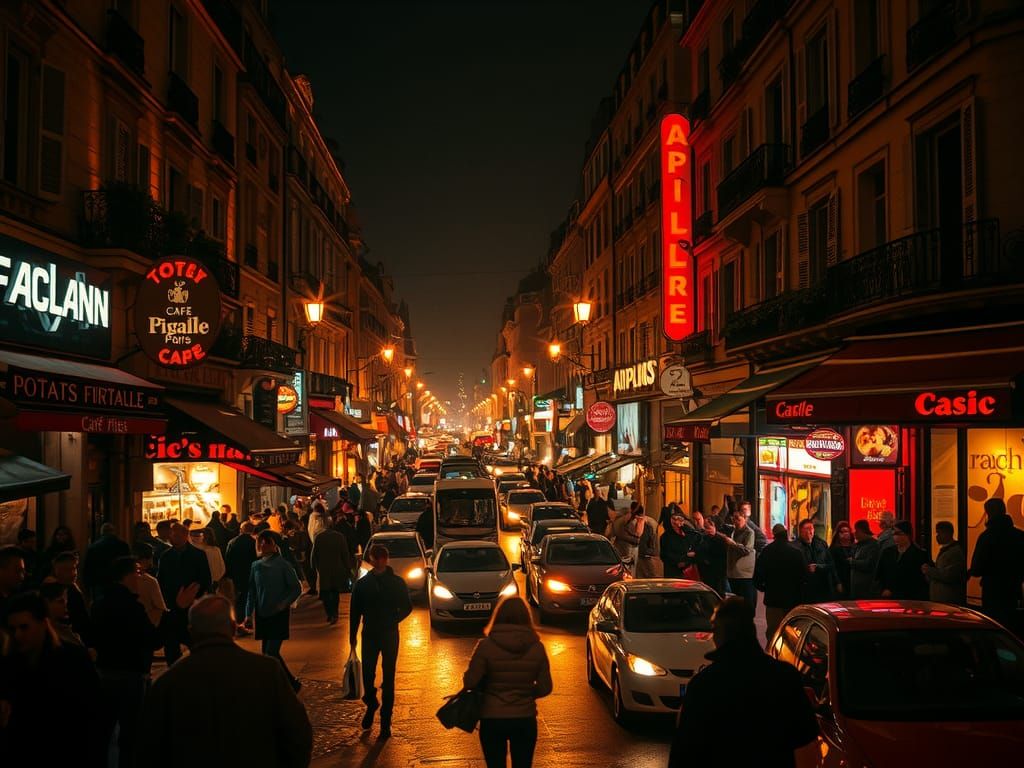Paris in the 1970s: A Matte Painting of Pigalle