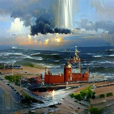 Kaliningrad: Oil Painting in Gurney Style