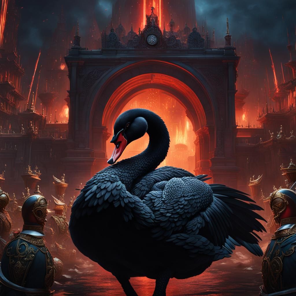 Black Swan General Overseeing the Masses