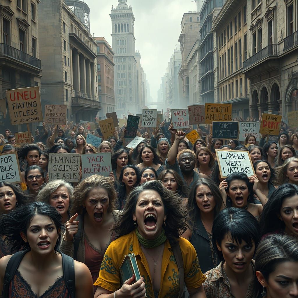 Furious Feminist Activists Confront a City in Turmoil