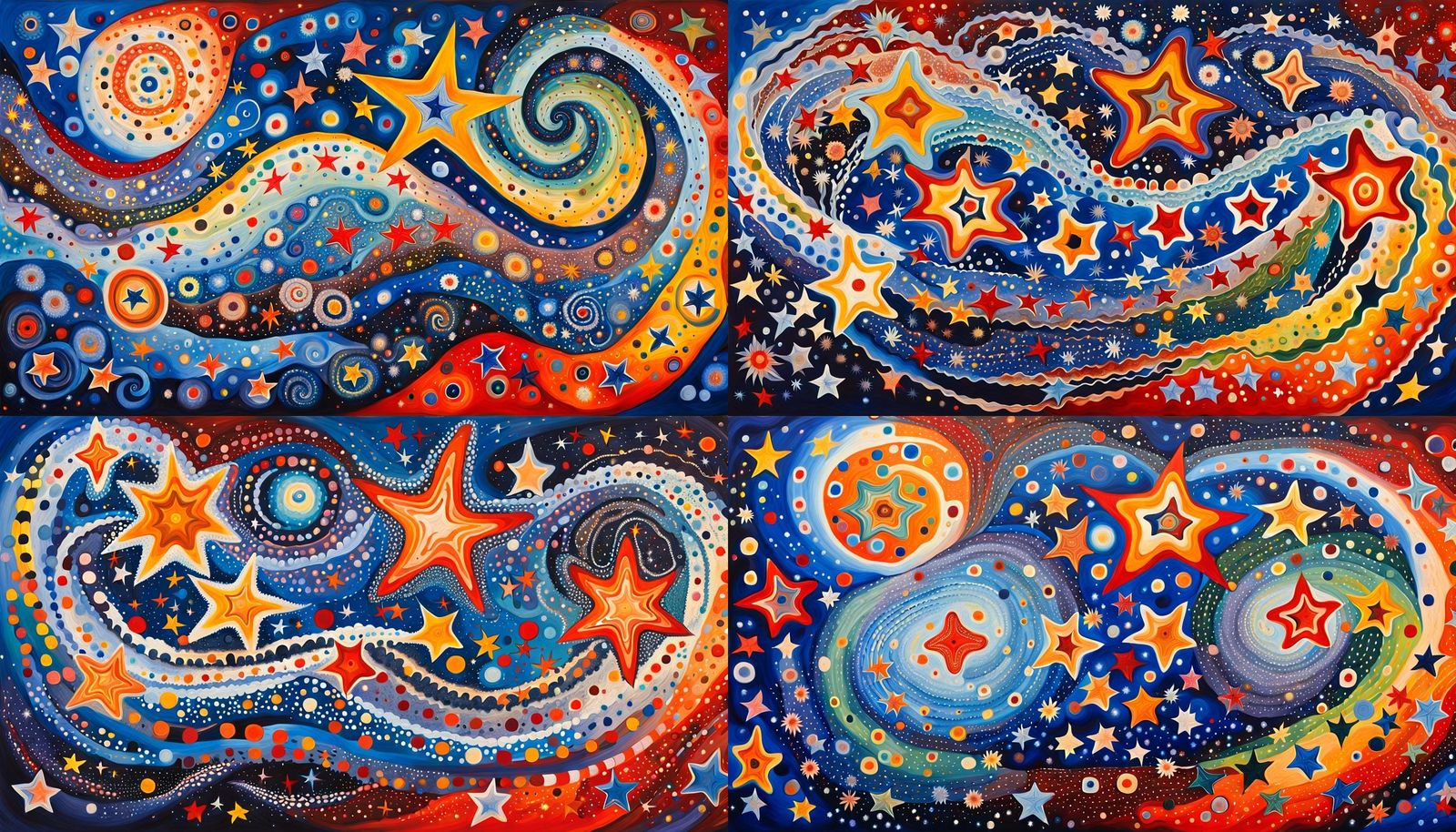 Dreamtime Painting: Cosmic Star Formation in Abstract Expres...