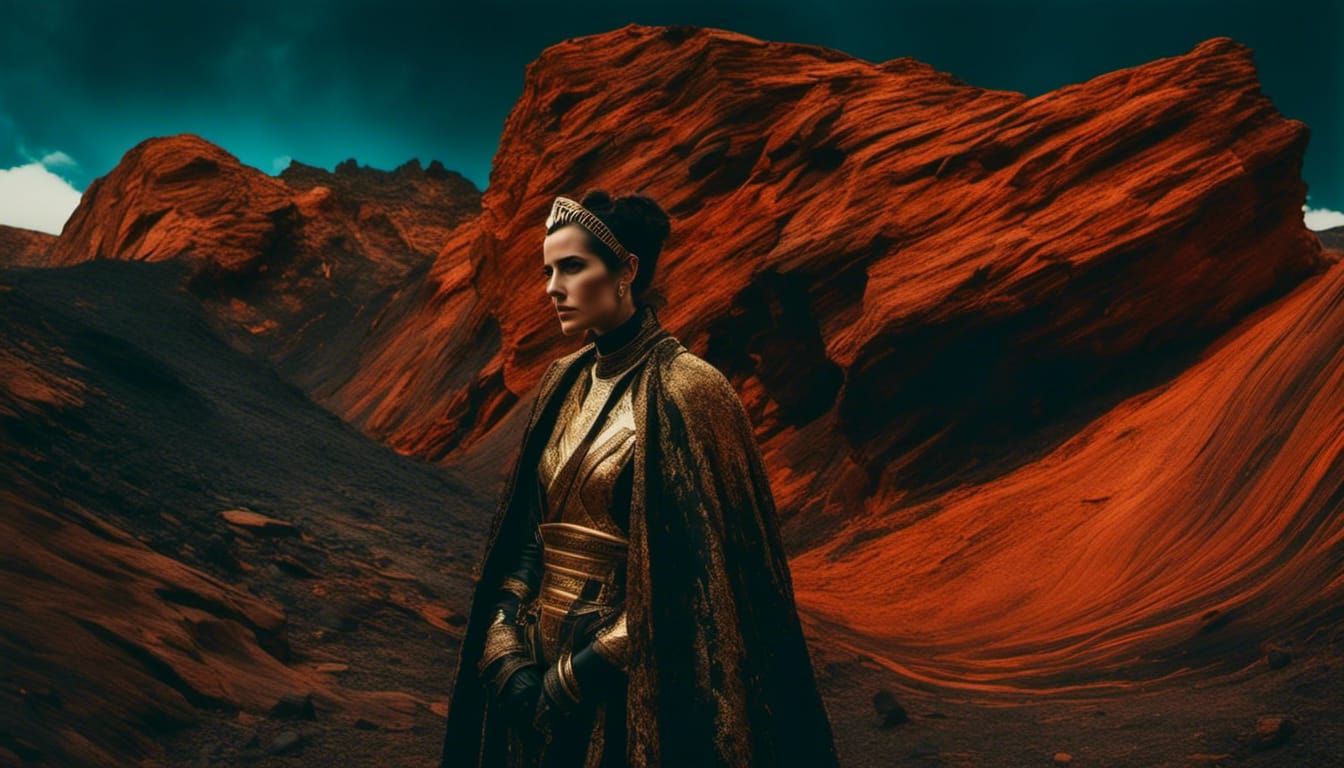 Atmospheric Gatchaman in Chromolithography Style