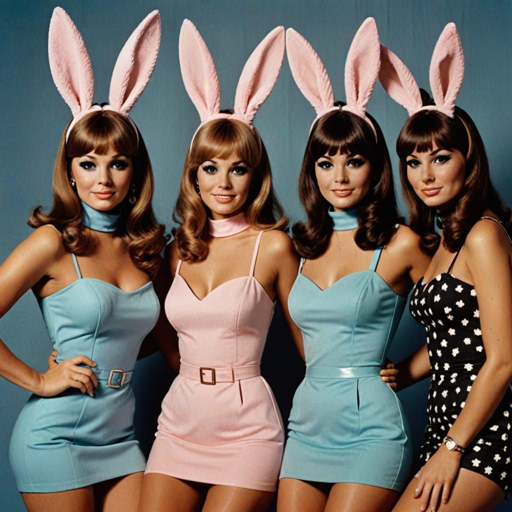 Granparents bunnies photoshoot