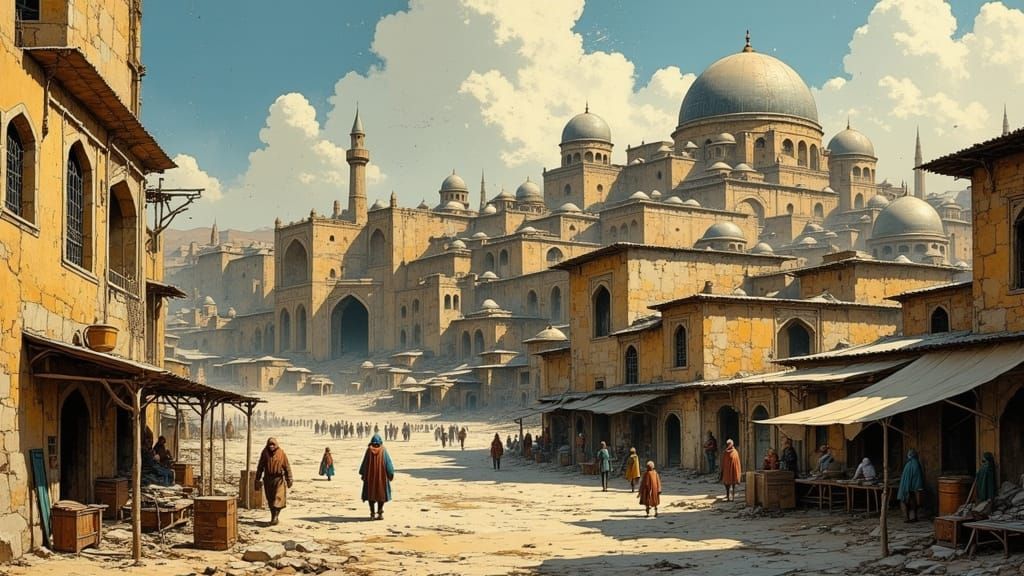Mystical Persian City Concept Art