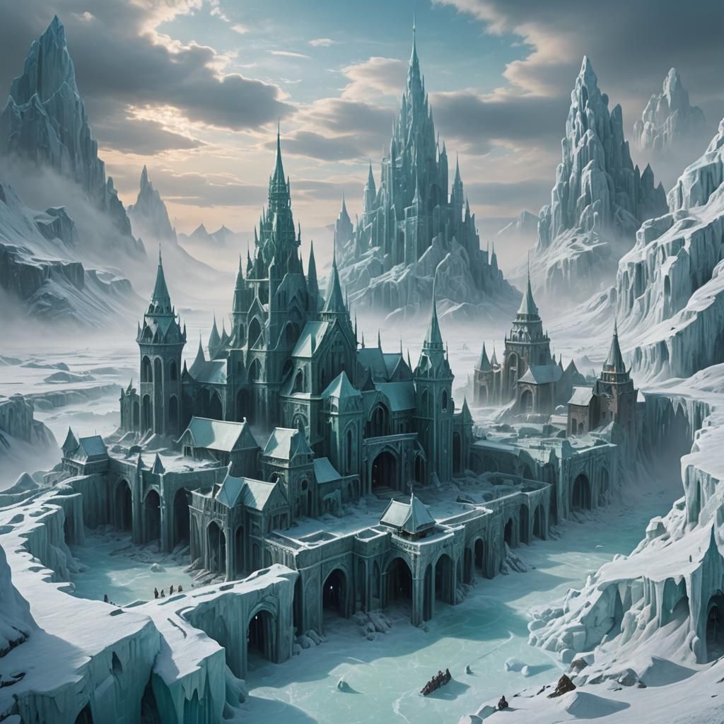 Frozen Ancient City Concept Art