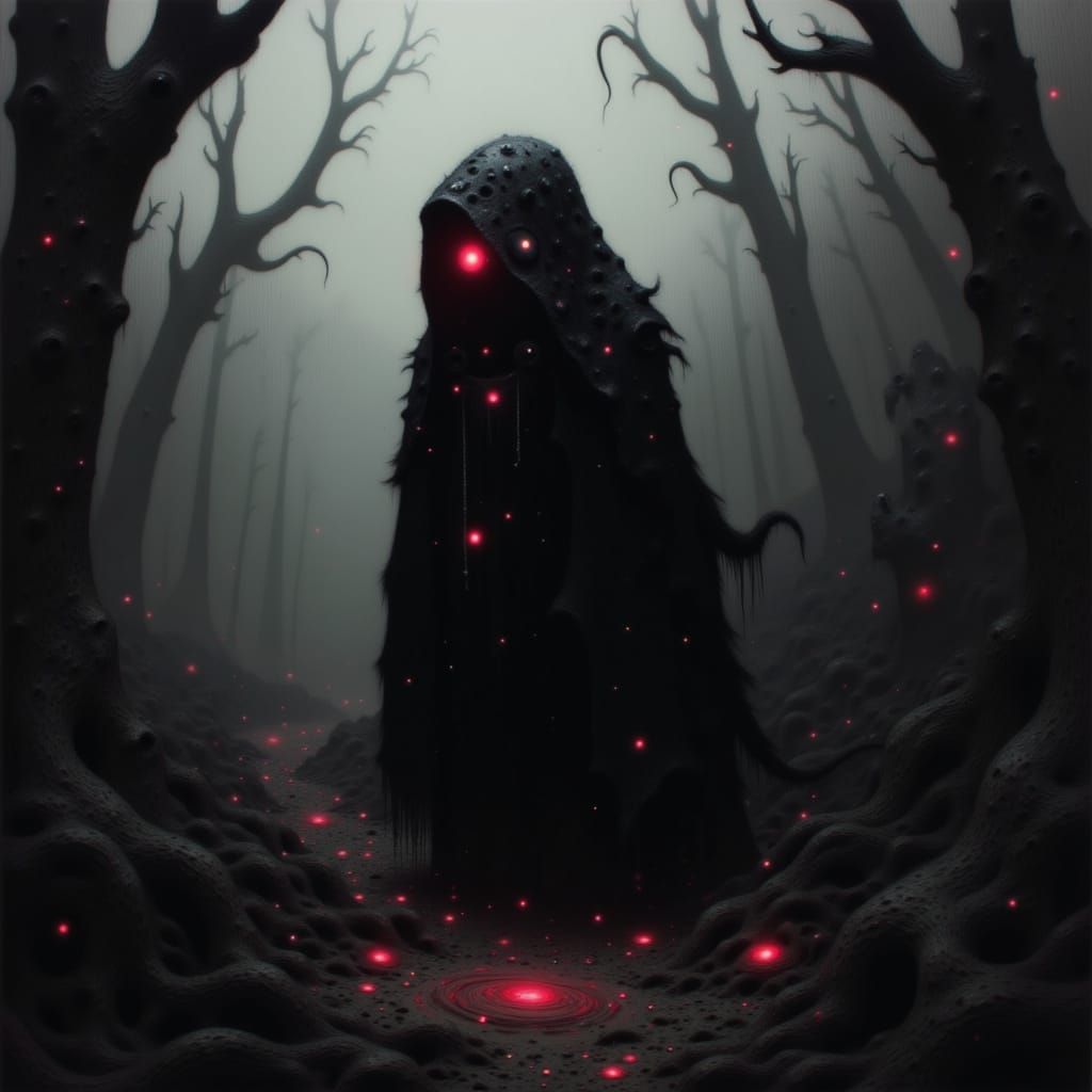 Dark Figure Embodiment of Insanity and Chaos