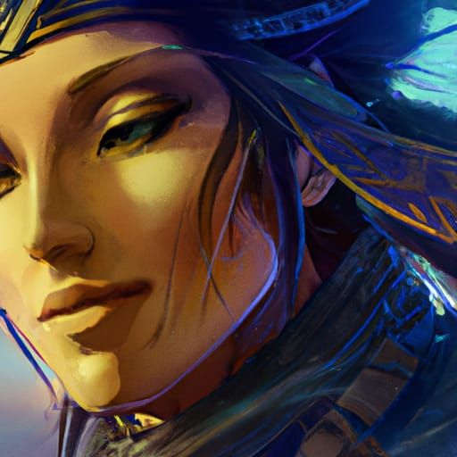 Mysterious Woman Portrait in Hyperdetailed Style