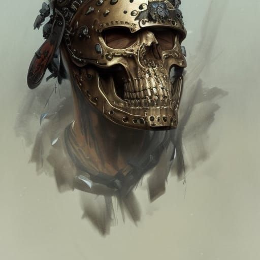 Skeletal Roman Army: Hyperdetailed Digital Art Portrait