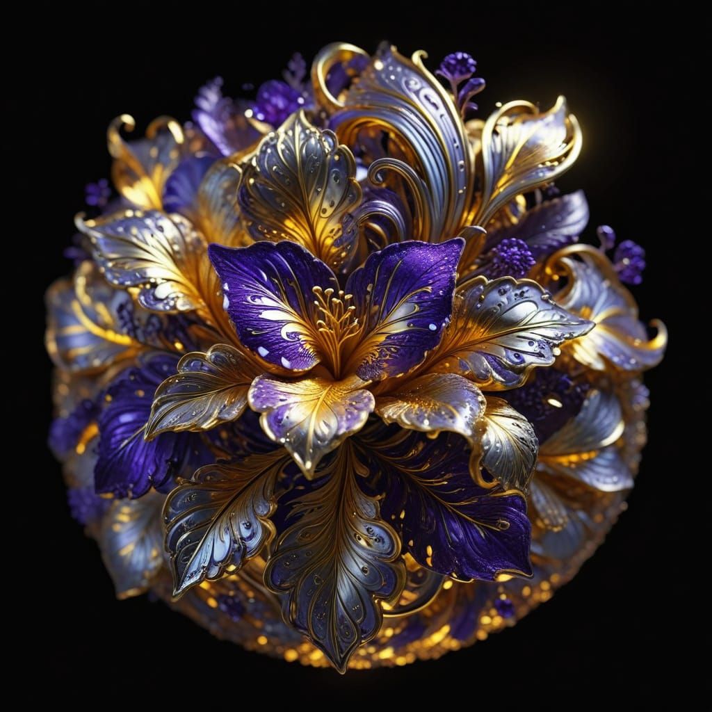 Golden Light Ethereal Forms in Elegant Harmony