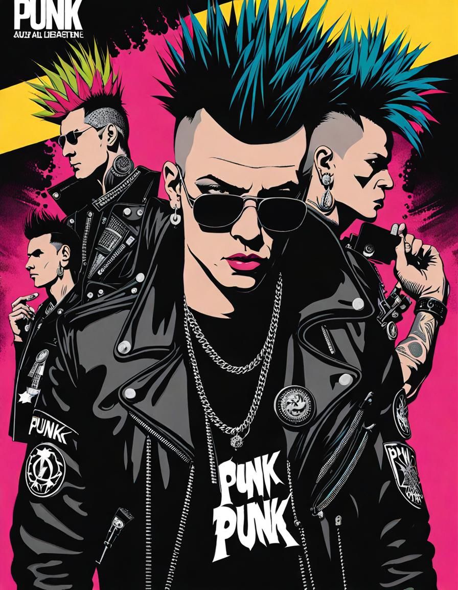 Two Punk Emojis in Graffiti Art