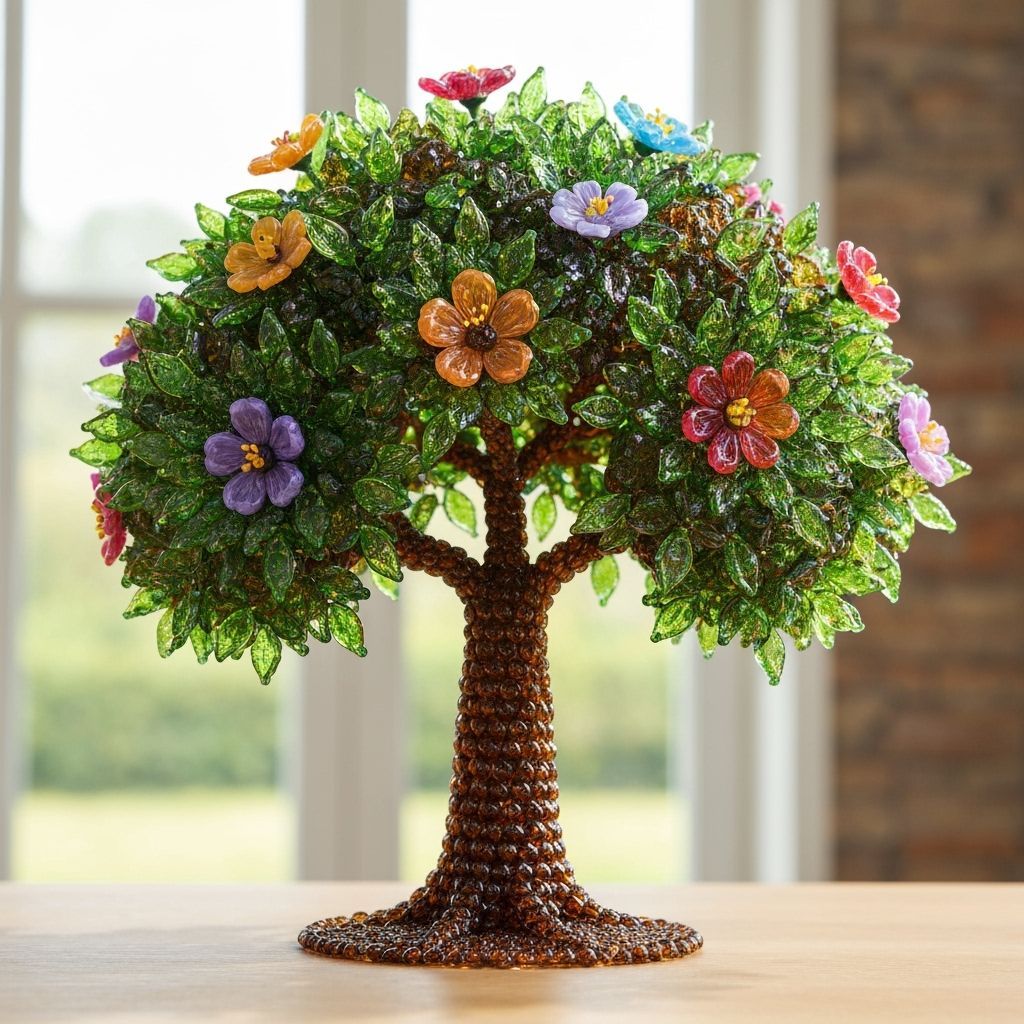Glass Bead Tree Inspired by Tiffany and Chihuly