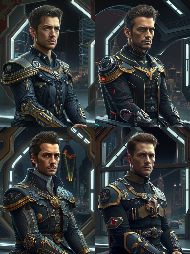 Galactic Emperor in Cyberpunk Office