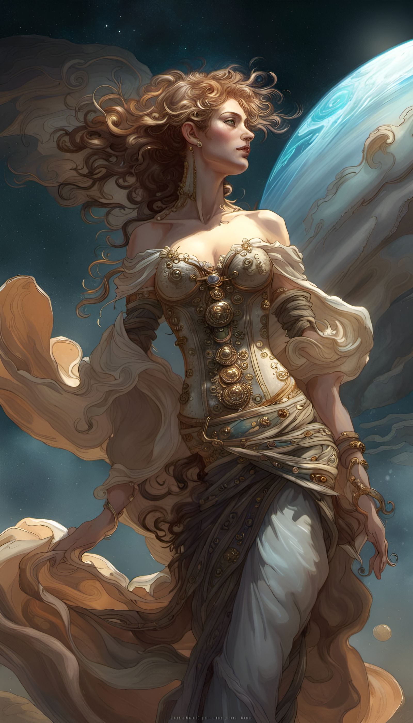 Jupiter Off-Gassing in Rococo Style