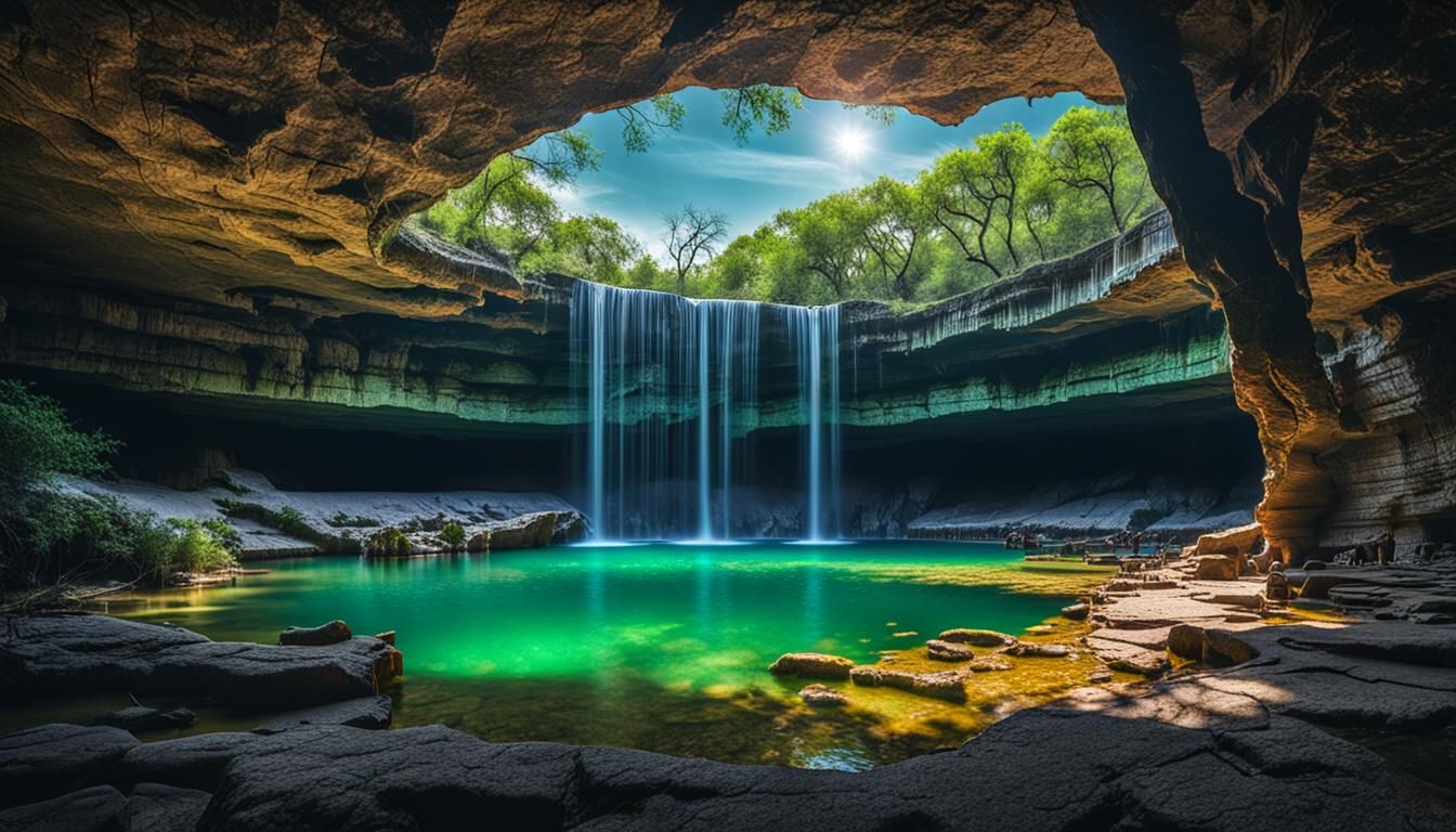 Dramatic Hamilton Pool Photograph in Texas, 8K