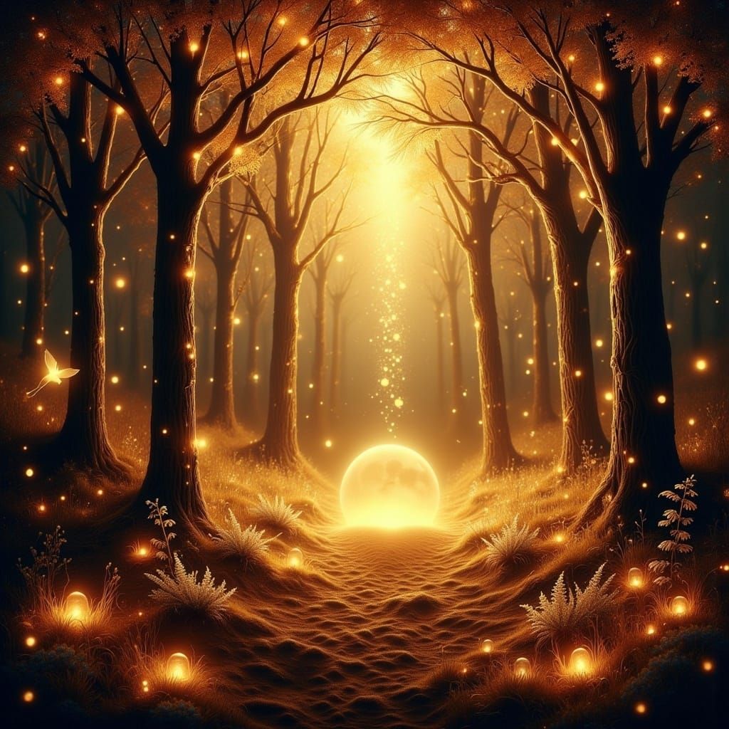 Whispers of Dawn in an Enchanted Forest