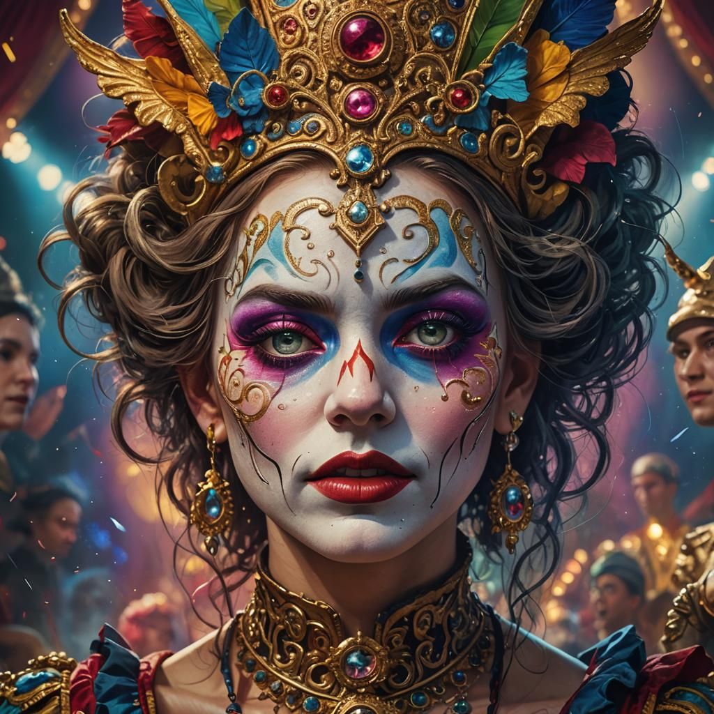 Enchanted Circus: Mystical Performances in Hyperrealistic St...