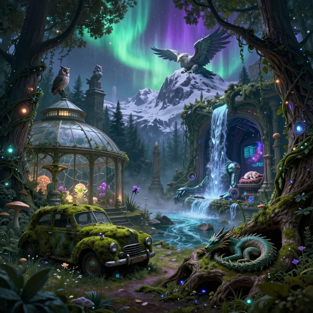 Dreamlike Realm of Resting Time in Dark Fantasy Realism