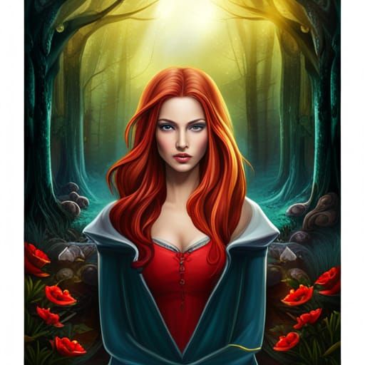 Enchanted Woodland: Little Red Riding Hood Portrait
