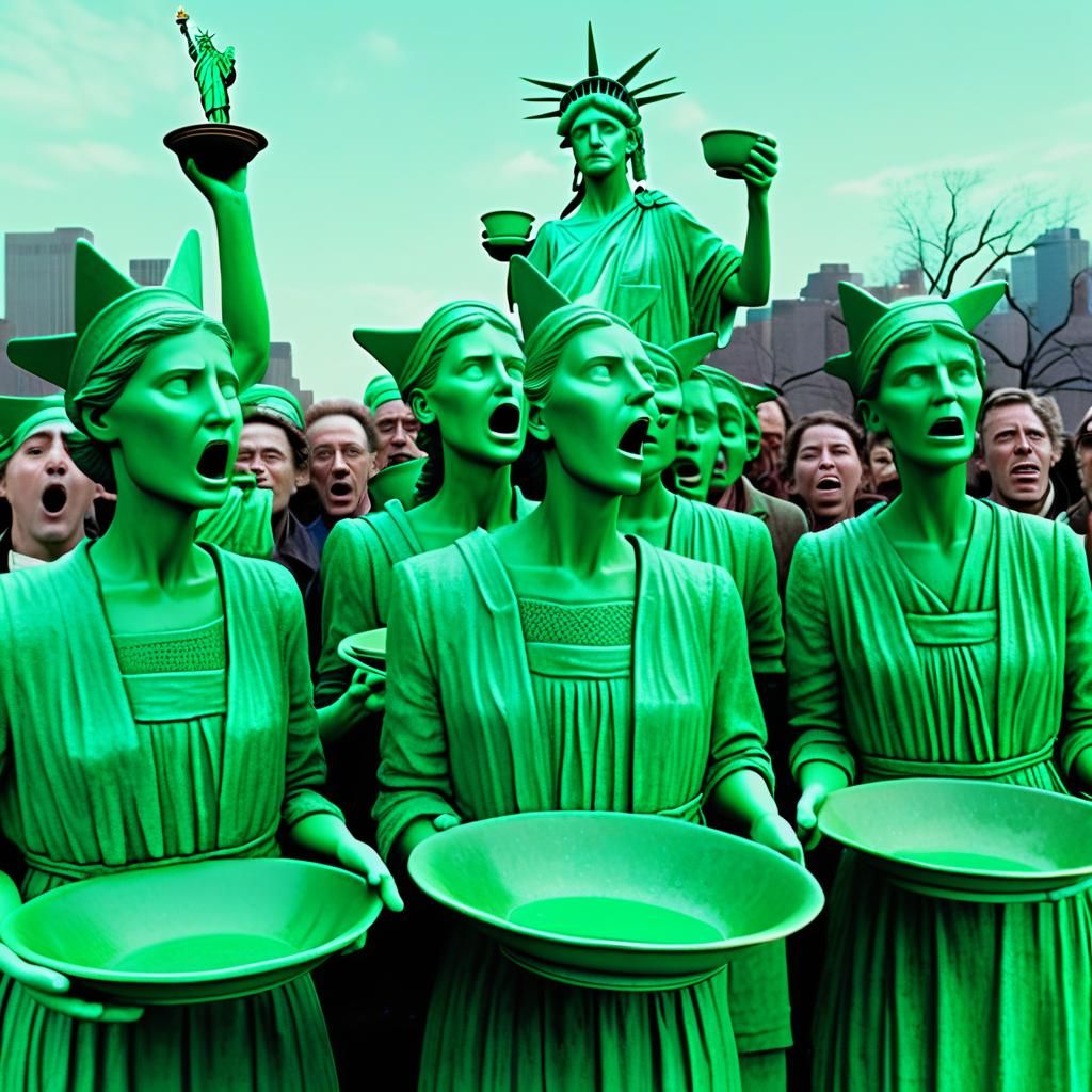 Gaunt Green Liberty Singers: Cinematic Film Still