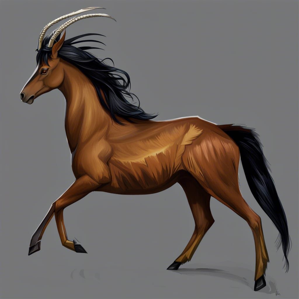 "pronghorn horse hybrid"