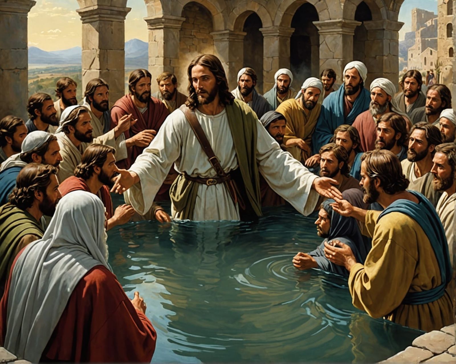 Jesus Commissions the Apostles: Professional Photography