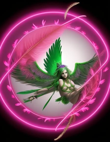 Hemp Leaf with Wings in High Definition