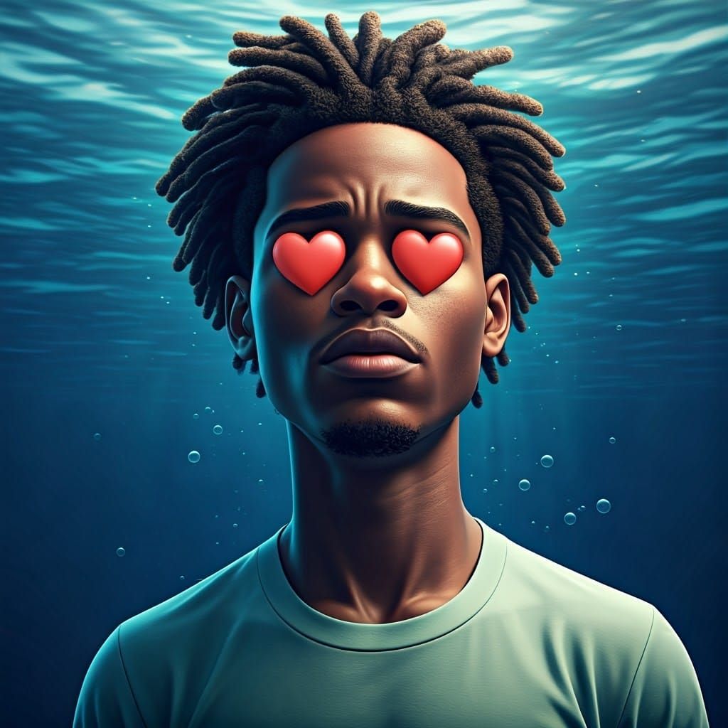 Pixar-Inspired Diver's Descent into the Abyss