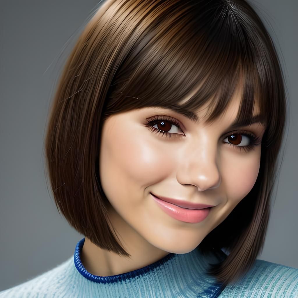 Professional Portrait of Victoria Justice with Bob Cut