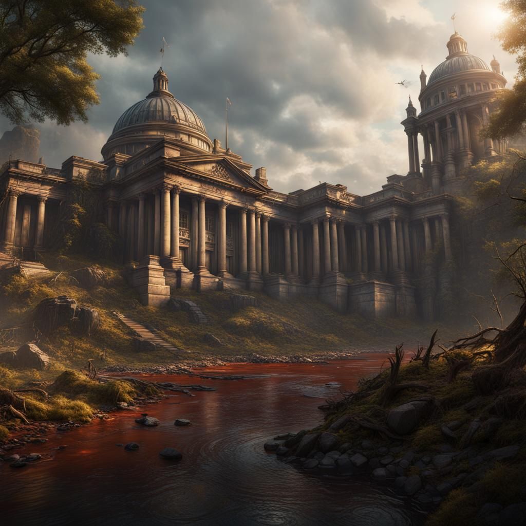 Hunger Games Survival: Detailed Matte Painting