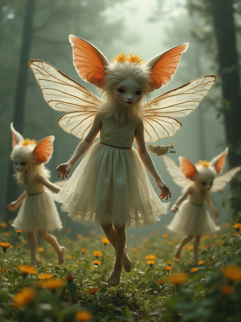 Giant Ears Welcoming Party Feat. Floral Gossamer Filigree Wi...