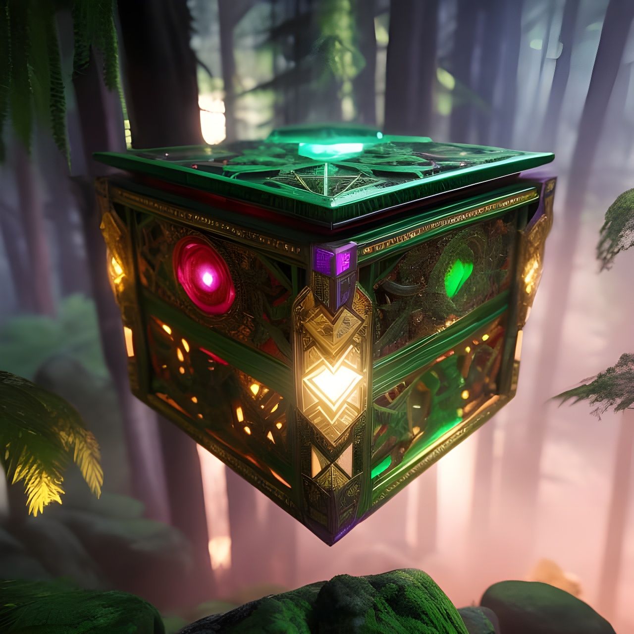 Elven Puzzle Box Discovered: 3D Game Cinematic Art