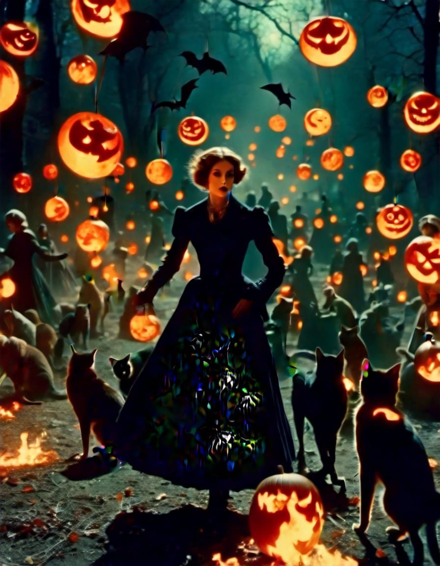 Witches' Dance: Autochrome-Inspired Wiccan Ceremony