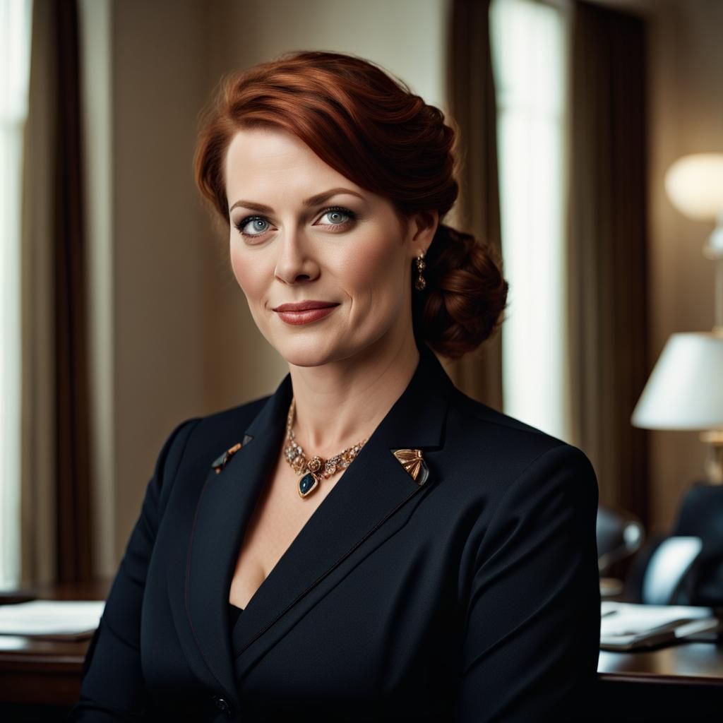 Curvy Woman in Hotel, Professional Portrait