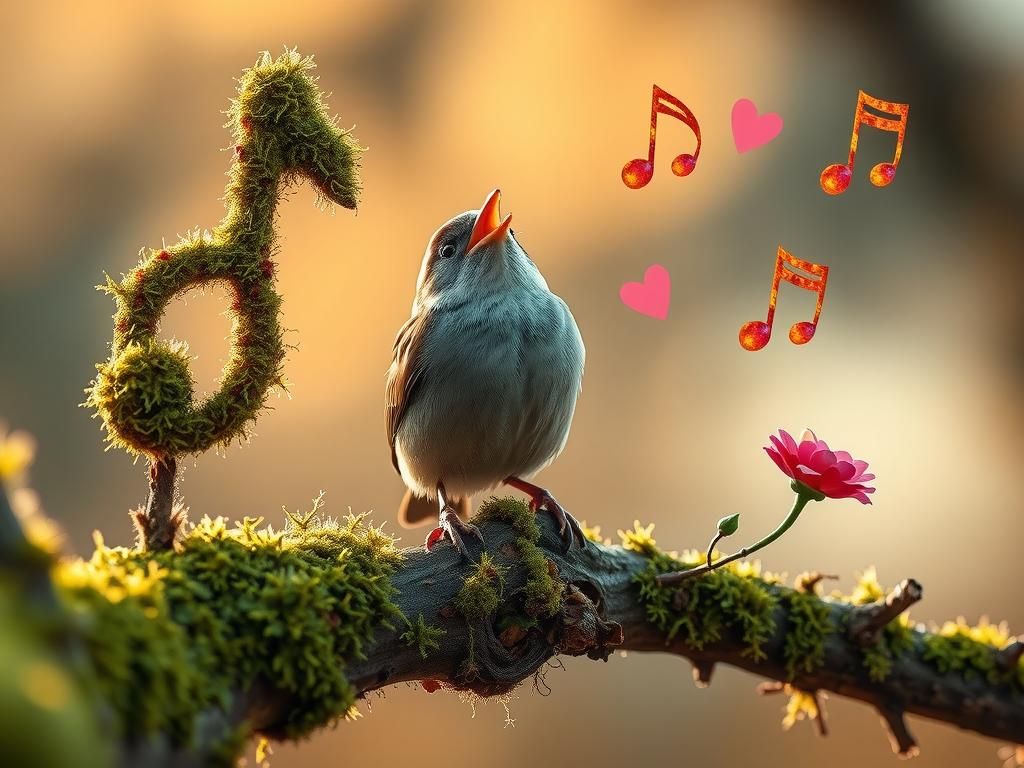 Sparrow's Song: Moss Notes at Sunrise