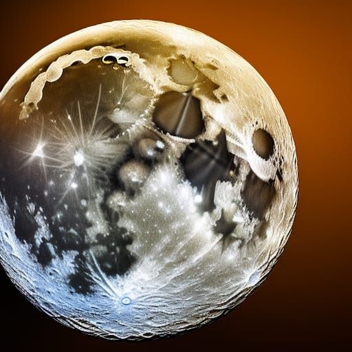 Moon Shines on Earth in Color